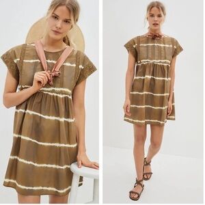 Anthropologie Brigid Tie Dye Dress